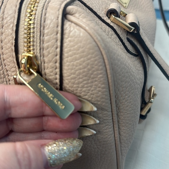 Michael Kors Bedford Taupe Leather Satchel - Picture 7 of 10